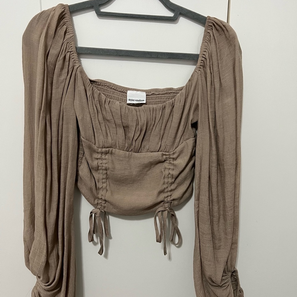 Skylar + Madison long sleeve with puffy sleeves